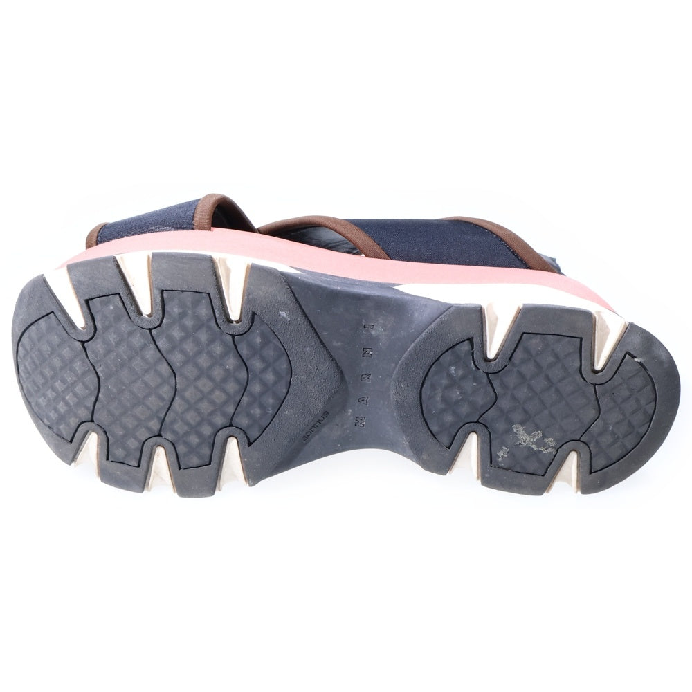 MARNI(マルニ) クロスストラップ 厚底サンダル マルチ レディース