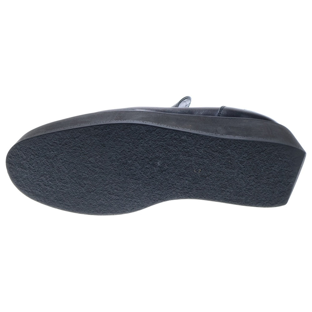 Y's(ワイズ) 厚底 レザー スリッポン シューズ ブラック レディース YW-E01-785