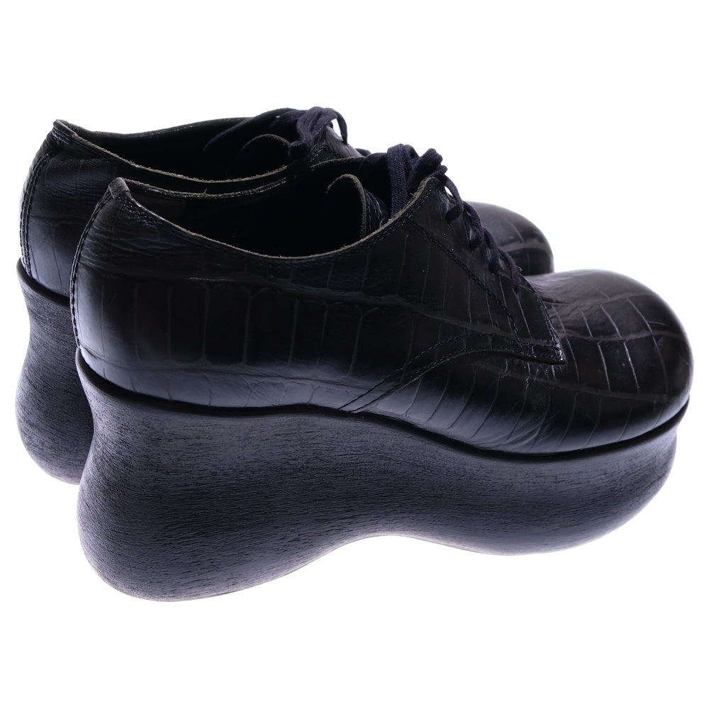 TOKYO BOPPER(トーキョーボッパー) 厚底 クロコ型押し ドレスシューズ ブラック レディース