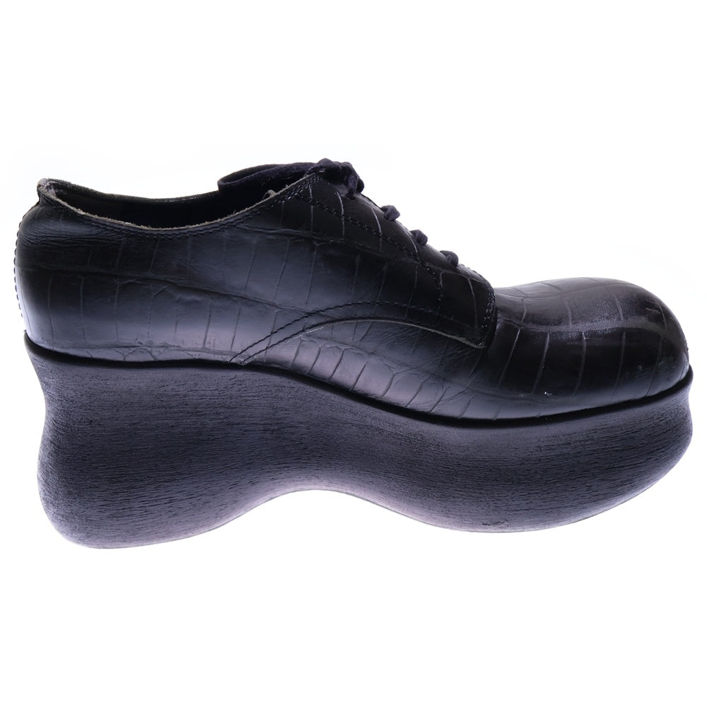 TOKYO BOPPER(トーキョーボッパー) 厚底 クロコ型押し ドレスシューズ ブラック レディース