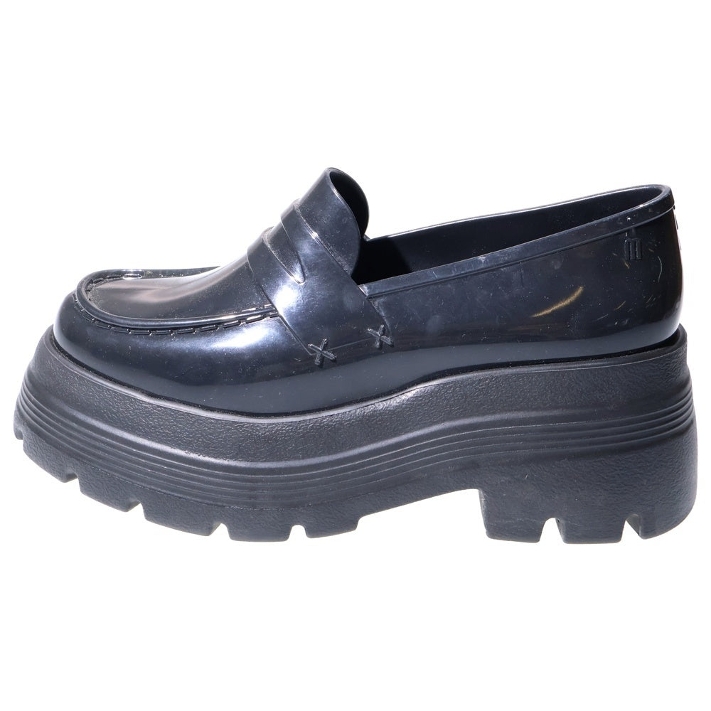 UNDERCOVER(アンダーカバー) ×MELISSA メリッサ ラバー 厚底 ローファー ブラック レディース