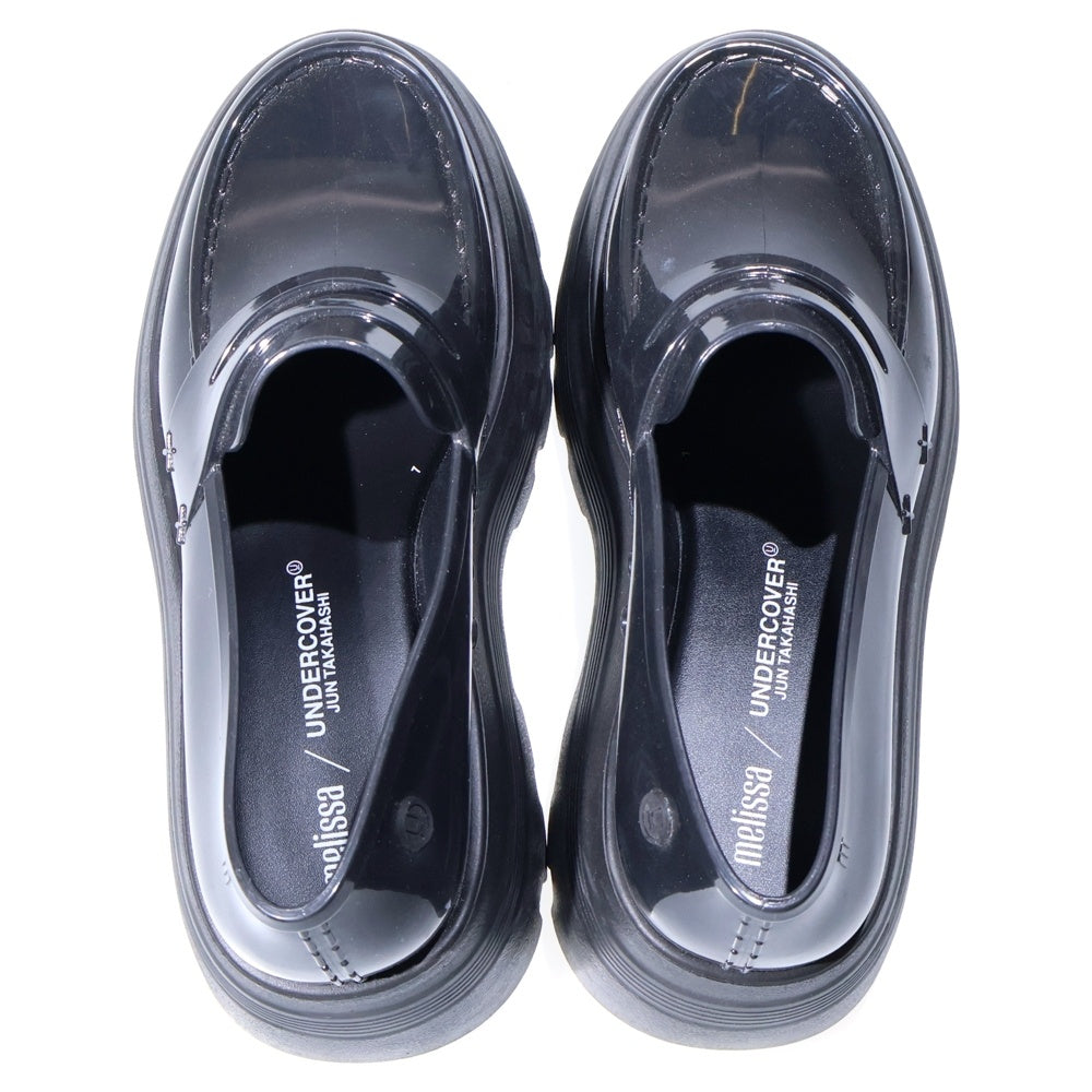 UNDERCOVER(アンダーカバー) ×MELISSA メリッサ ラバー 厚底 ローファー ブラック レディース