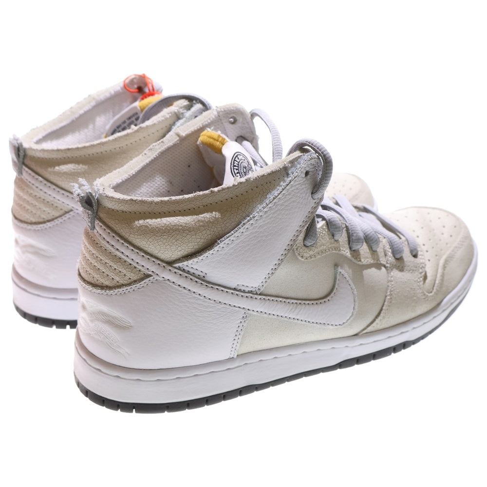 NIKE SB(ナイキエスビー) ×ANTIHERO DUNK HIGH QS WHITE HM5837-100 アンタイヒーロー ダンク ハイカットスニーカー US9.5/27.5cm ホワイト/ベージュ