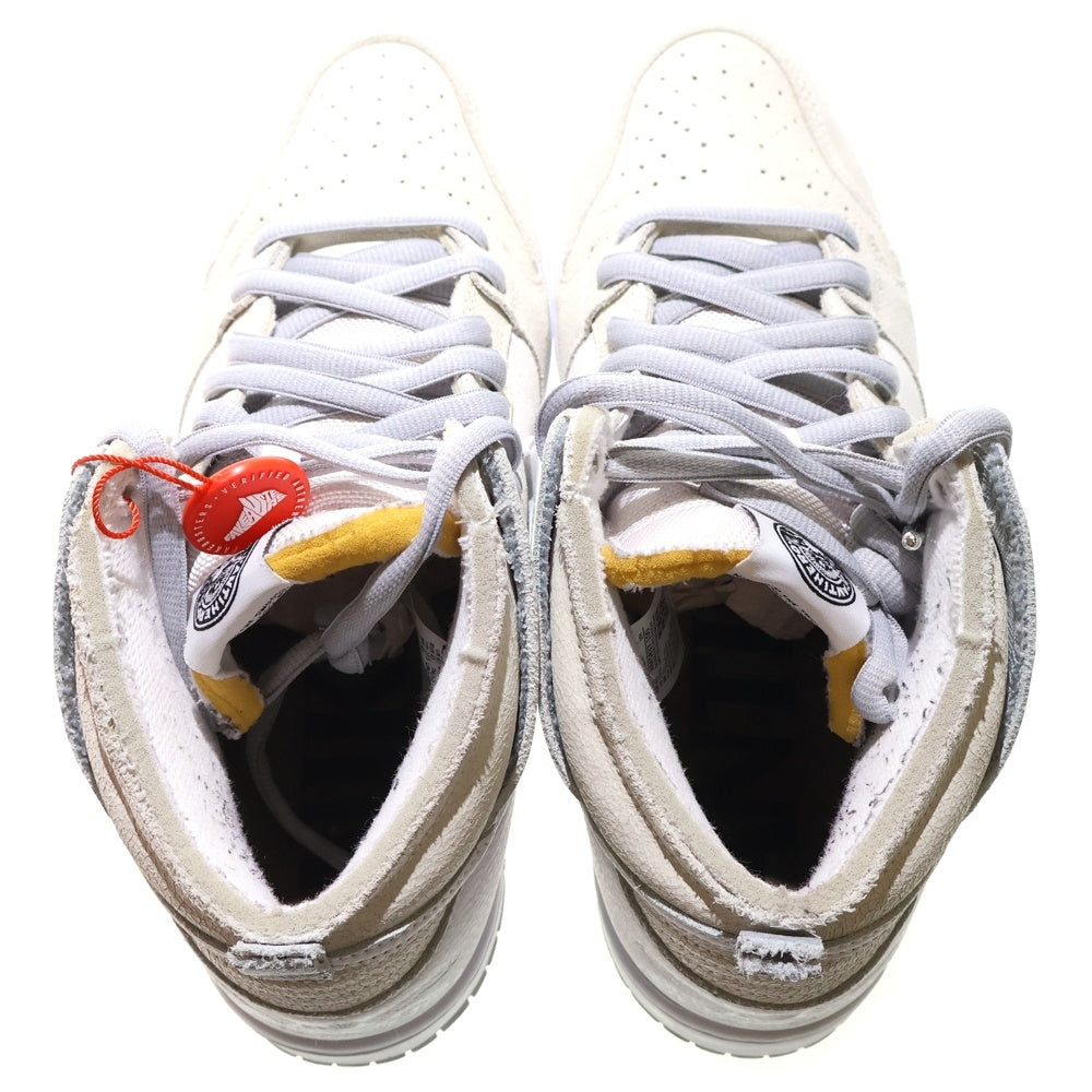 NIKE SB(ナイキエスビー) ×ANTIHERO DUNK HIGH QS WHITE HM5837-100 アンタイヒーロー ダンク ハイカットスニーカー US9.5/27.5cm ホワイト/ベージュ