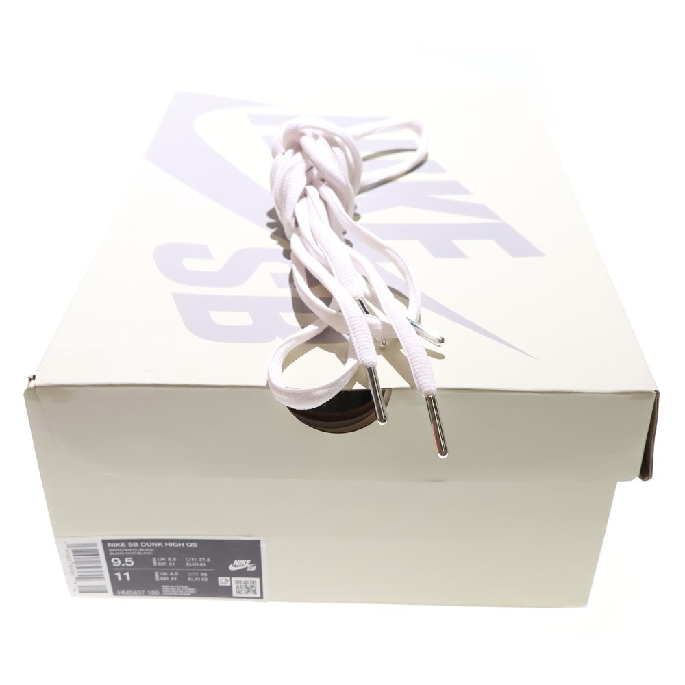 NIKE SB(ナイキエスビー) ×ANTIHERO DUNK HIGH QS WHITE HM5837-100 アンタイヒーロー ダンク ハイカットスニーカー US9.5/27.5cm ホワイト/ベージュ