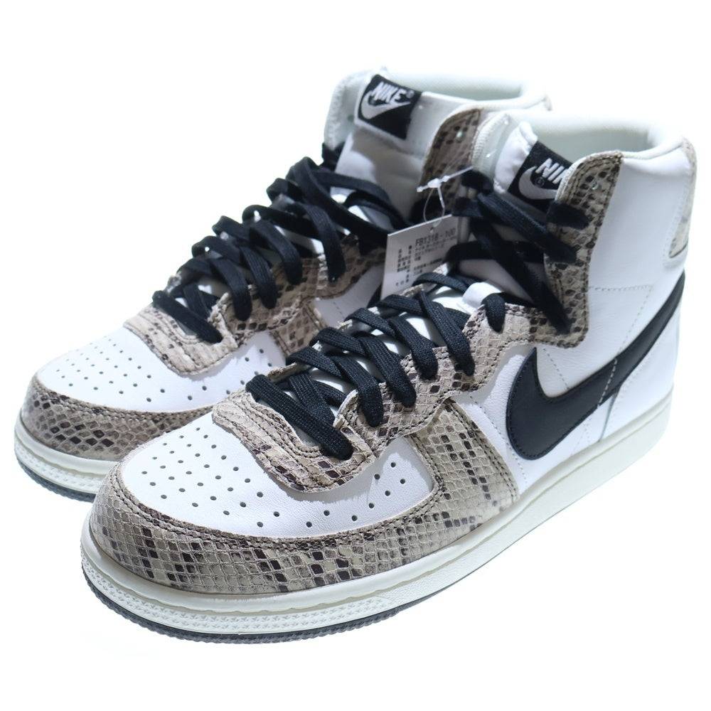 NIKE(ナイキ) TERMINATOR HIGH COCOA SNAKE FB1318-100 ターミネーター ココアスネーク 白蛇 ハイカットスニーカー US10.5/28.5cm ホワイト/ブラック