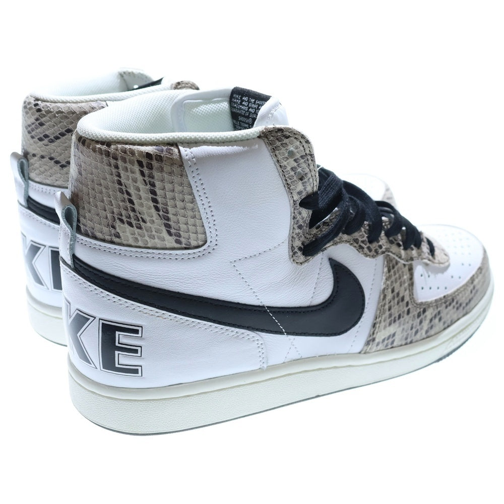 NIKE(ナイキ) TERMINATOR HIGH COCOA SNAKE FB1318-100 ターミネーター ココアスネーク 白蛇 ハイカットスニーカー US10.5/28.5cm ホワイト/ブラック