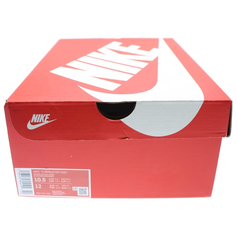 NIKE(ナイキ) TERMINATOR HIGH COCOA SNAKE FB1318-100 ターミネーター ココアスネーク 白蛇 ハイカットスニーカー US10.5/28.5cm ホワイト/ブラック