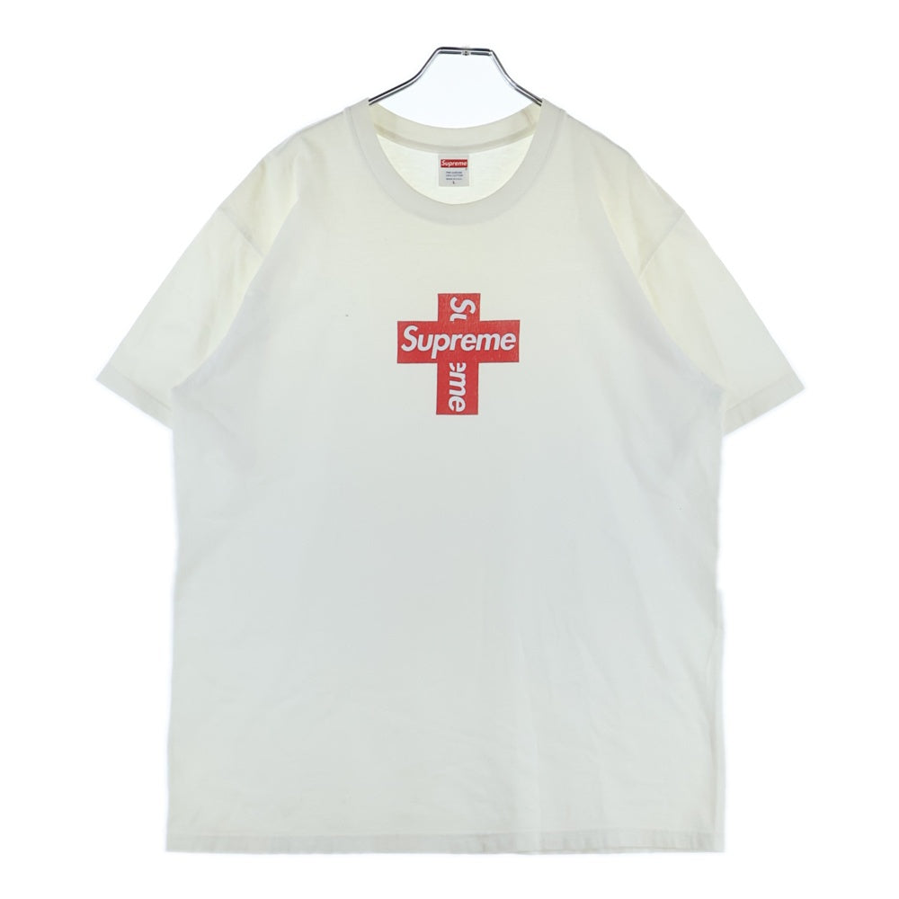 SUPREME(シュプリーム) 20AW Cross Box Logo Tee クロス ボックス ロゴ クルーネック カットソー 半袖Tシャツ ホワイト