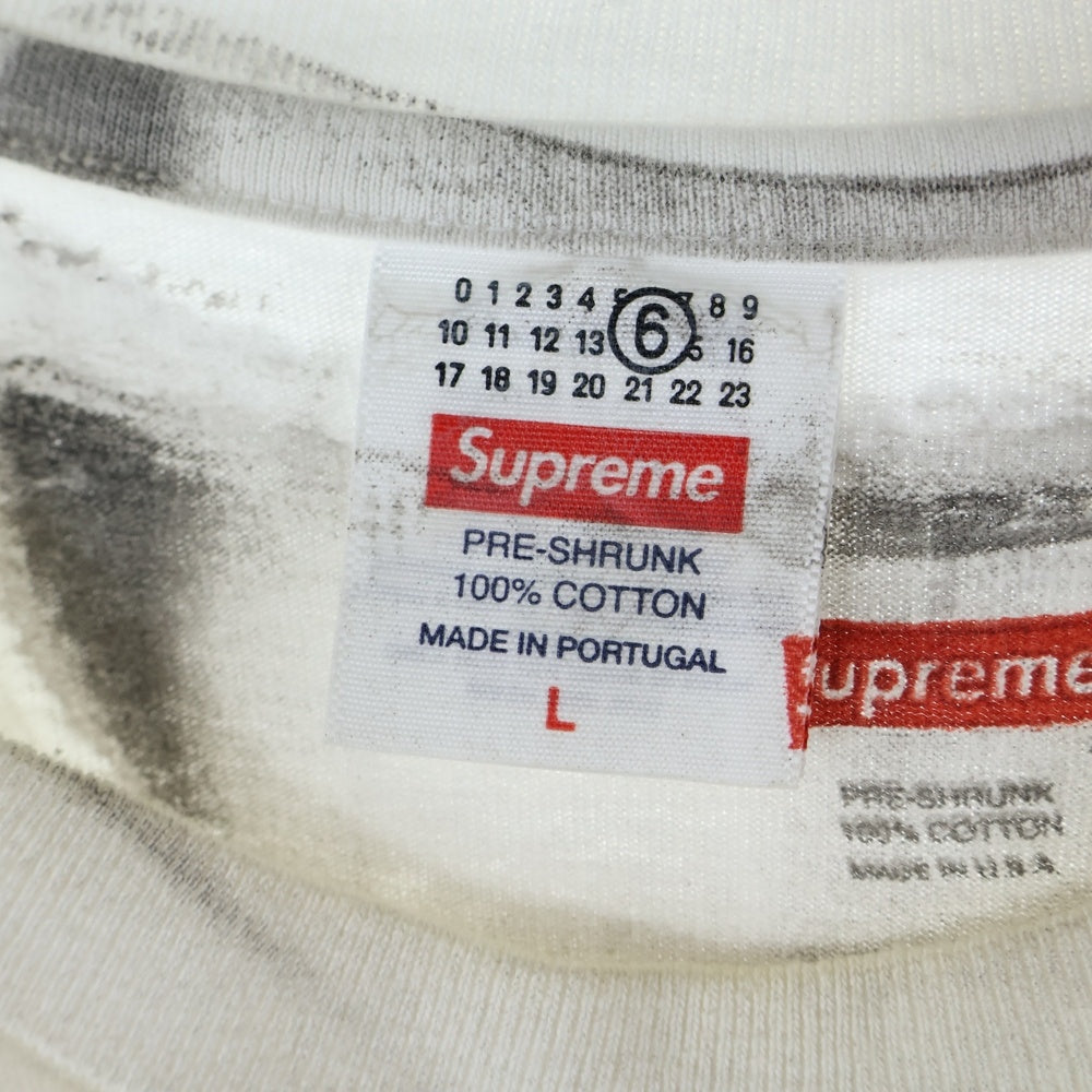 SUPREME(シュプリーム) 24SS ×MM6 Maison Margiela Box Logo Tee エムエムシックスメゾンマルジェラ ボックスロゴプリント半袖Tシャツ カットソー ホワイト