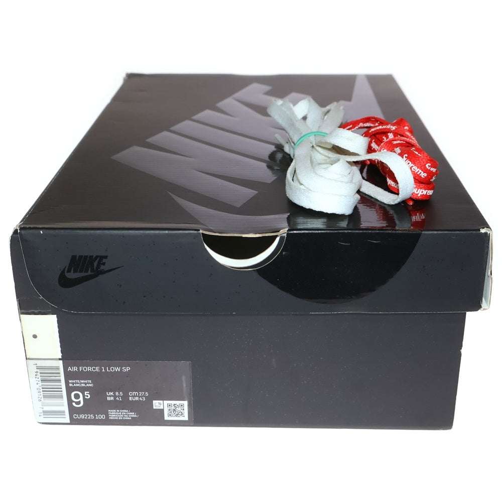 NIKE(ナイキ) ×SUPREME AIR FORCE 1 LOW CU9225-100 シュプリーム エア フォース 1 ローカットスニーカー ホワイト US9.5/27.5cm