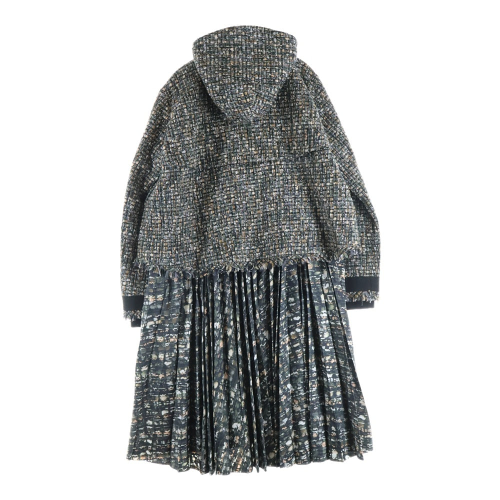 Sacai(サカイ) Tweed Coat 21-05733 ツイード スカート付 コート マルチ レディース