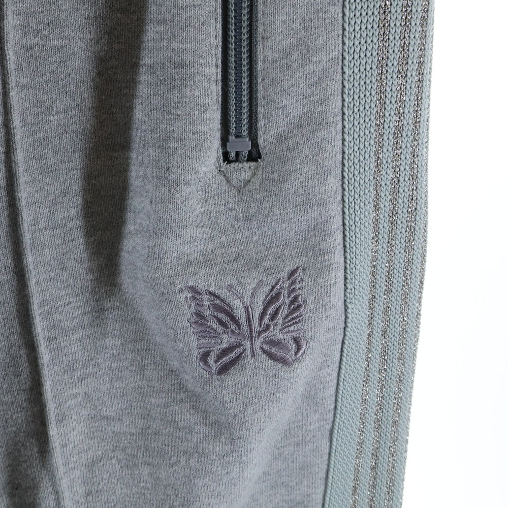 Needles(ニードルス) ロゴ刺繍 サイドライン トラックパンツ グレー PU1579
