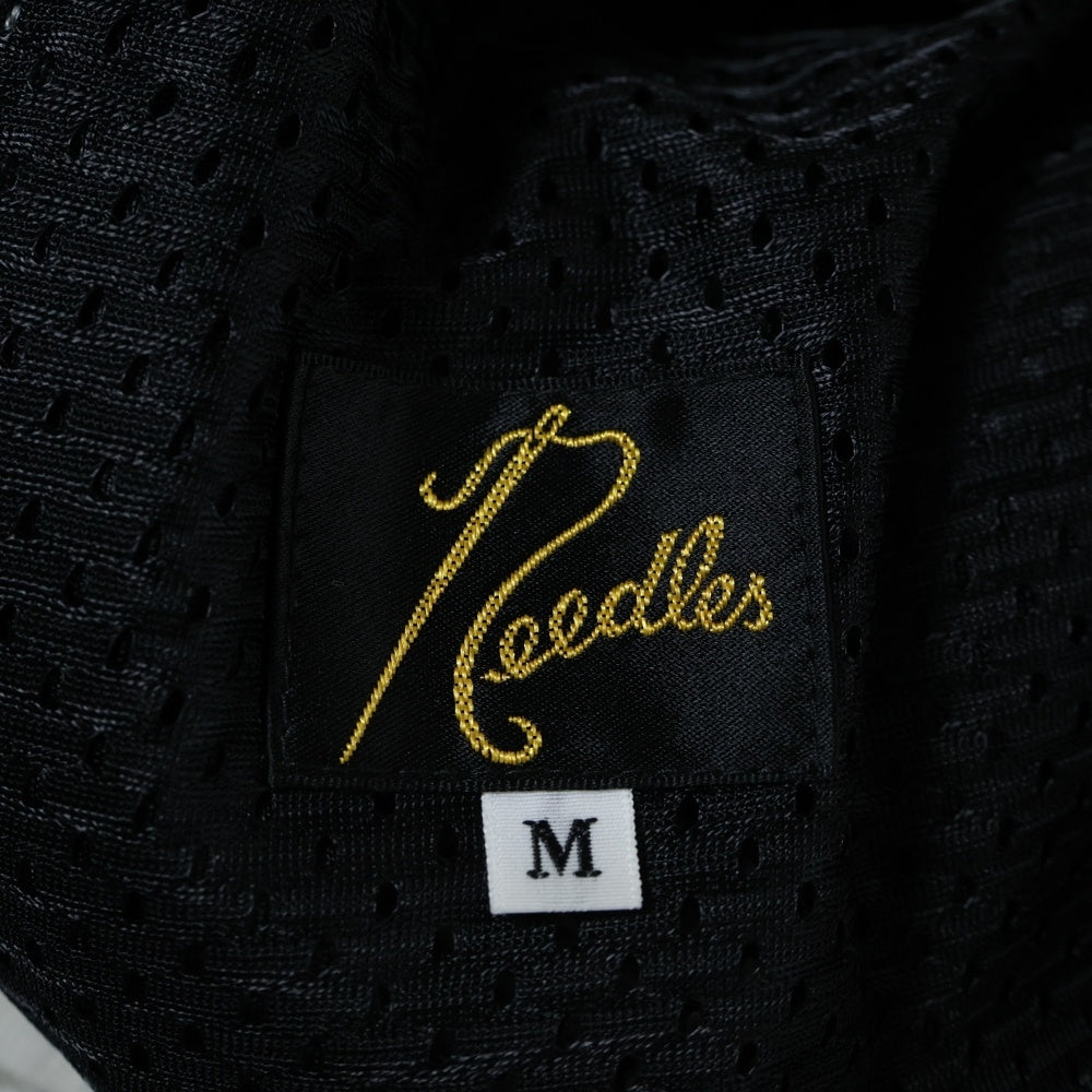 Needles(ニードルス) ロゴ刺繍 サイドライン トラックパンツ グレー PU1579