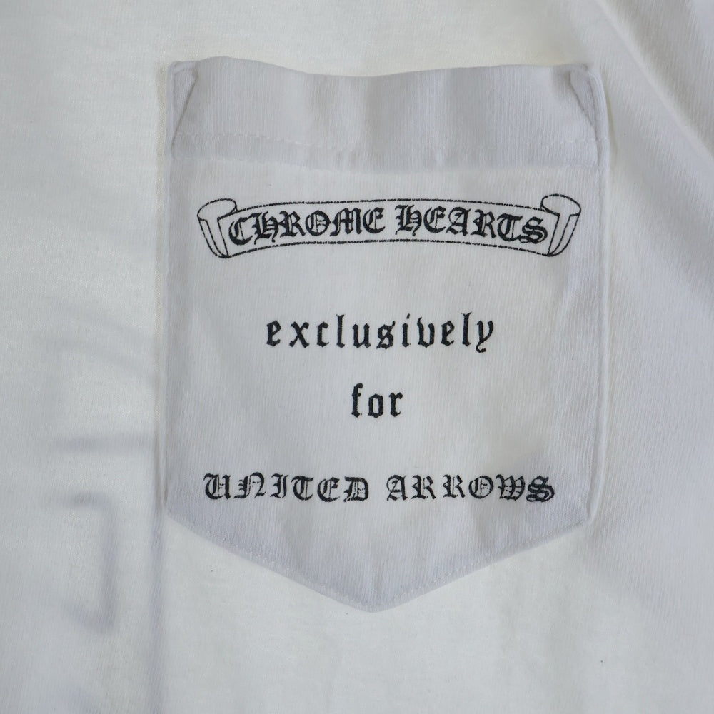 CHROME HEARTS(クロムハーツ) OLD United Arrows exclusive ユナイテッドアローズ 別注 クルーネック半袖Tシャツカットソー ホワイト