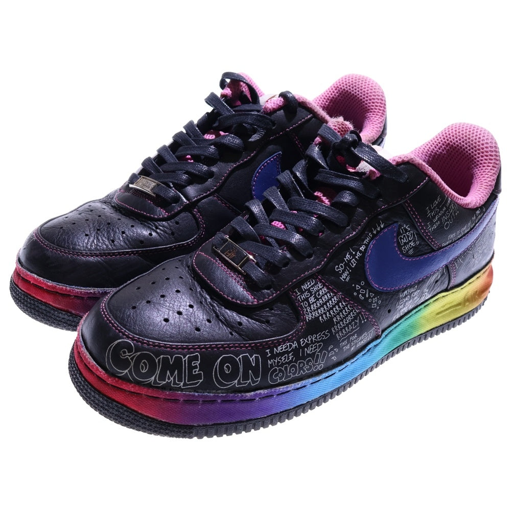 NIKE(ナイキ) ×COLETTE×BUSY P AIR FORCE 1 LOW SUPREME 318985-041 コレット ビジーピー エアフォース1 サプリーム ローカットスニーカー US9.5/27.5cm ブラック