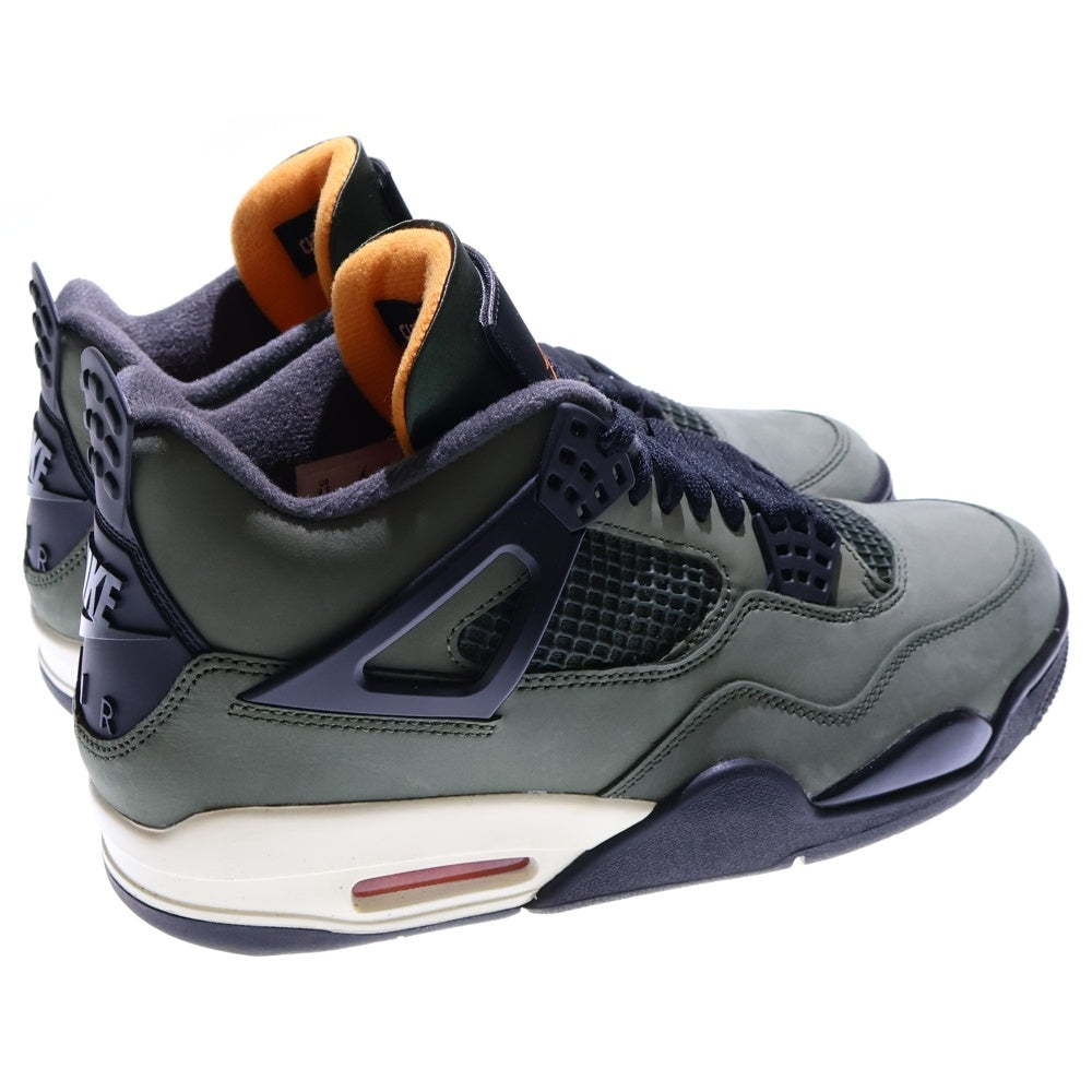 NIKE(ナイキ) ×UNDEFEATED AIR JORDAN 4 RETRO IB1519-200 アンディフィーテッド エアジョーダン4 レトロ ハイカットスニーカー US9.5/27.5cm カーキ