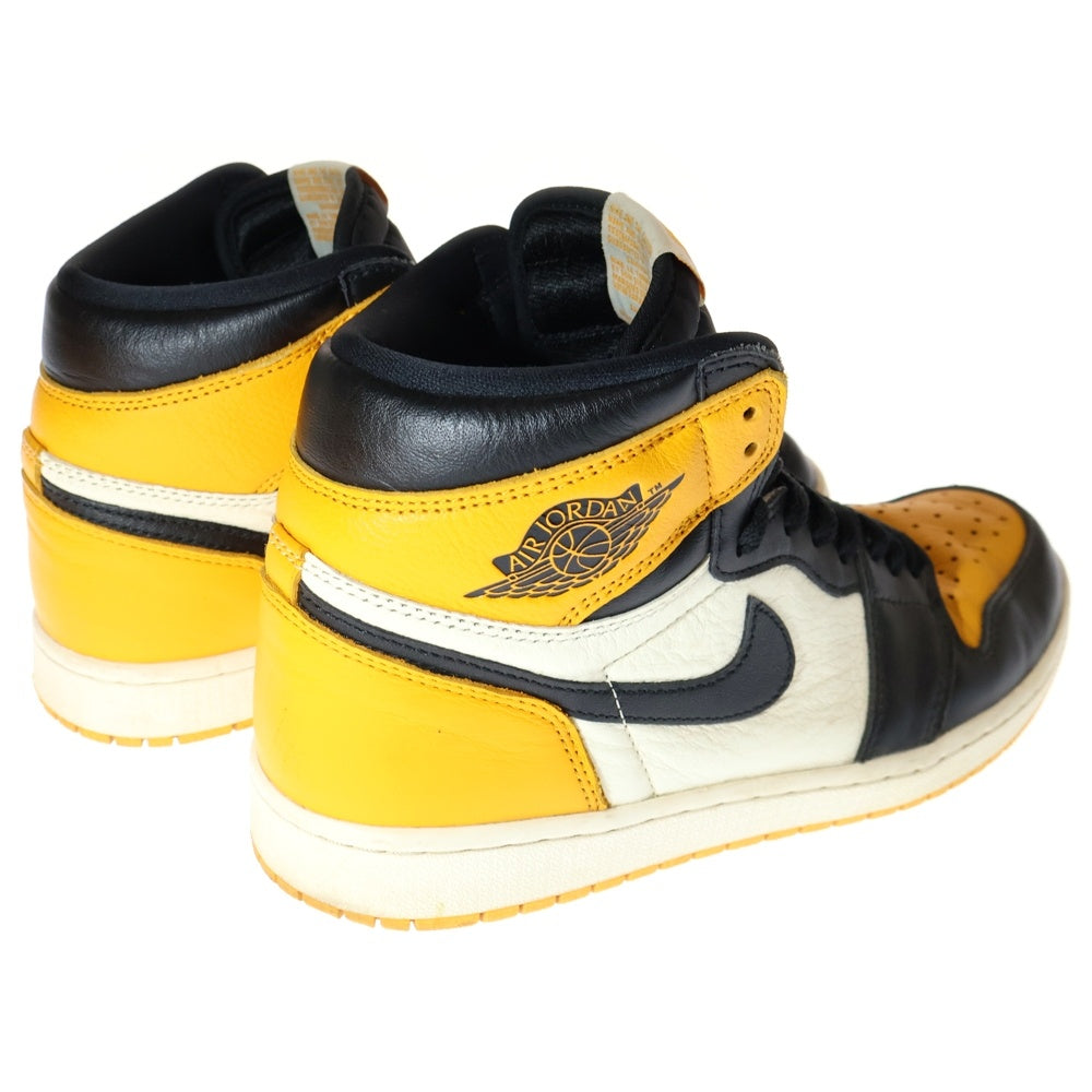 NIKE(ナイキ) AIR JORDAN 1 RETRO HIGH OG TAXI 555088-711 エアジョーダン 1 レトロ タクシー ハイカットスニーカー US9.5/27.5cm イエロー/ブラック