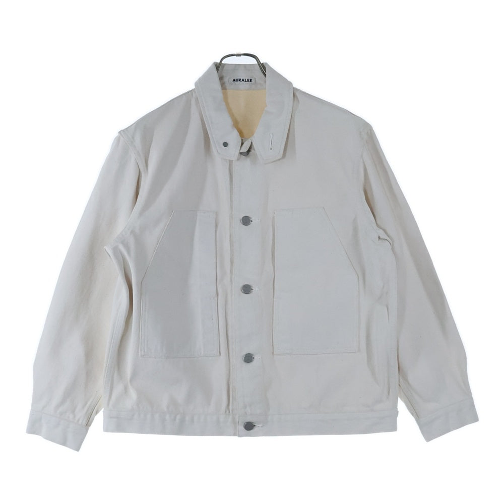 AURALEE(オーラリー) 20SS HARD TWIST DENIM BLOUSON A205B04DM デニムジャケット ホワイト
