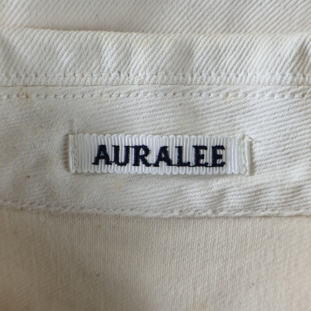 AURALEE(オーラリー) 20SS HARD TWIST DENIM BLOUSON A205B04DM デニムジャケット ホワイト