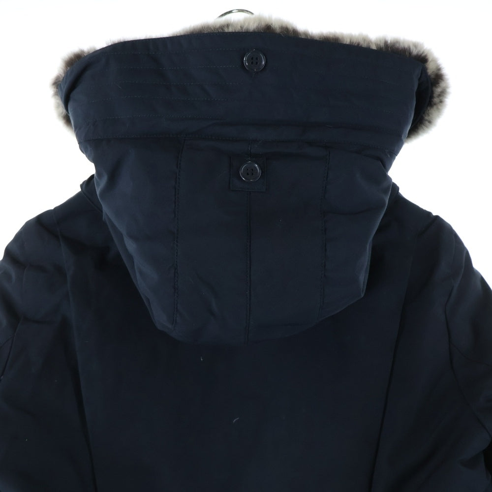 WOOLRICH(ウールリッチ) BOW BRIDGE 1402072 ボウブリッジ ラビットファー ダウンコート ネイビー レディース