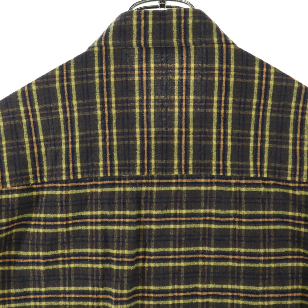 AURALEE(オーラリー) 21AW SILK COTTON BRUSHED FLANNEL SHIRTS A21AS01CN チェック 長袖シャツ ブラウン