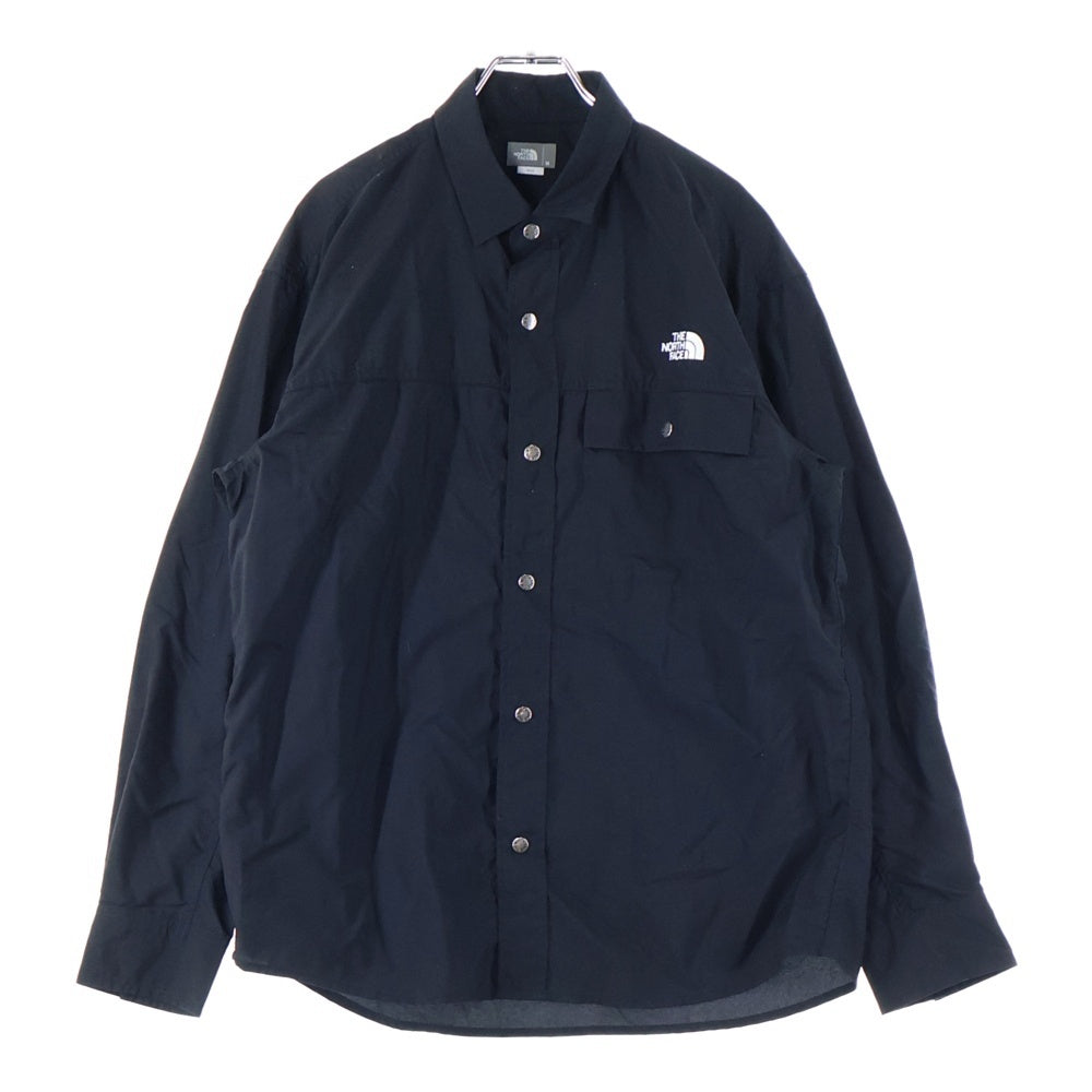 THE NORTH FACE(ザノースフェイス) L/S Nuptse Shirt NR11961 ナイロン 長袖シャツ ブラック