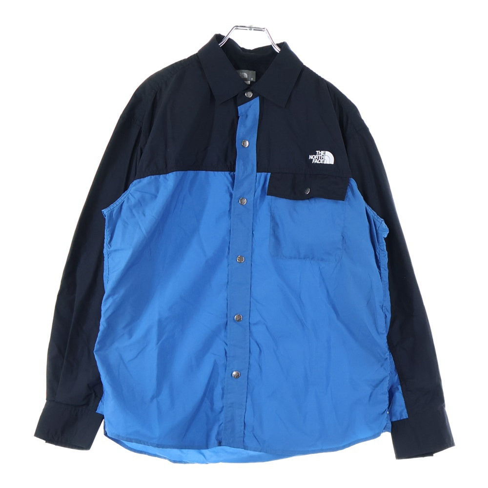 THE NORTH FACE(ザノースフェイス) L/S Nuptse Shirt NR11961 ナイロン 長袖シャツ ブルー
