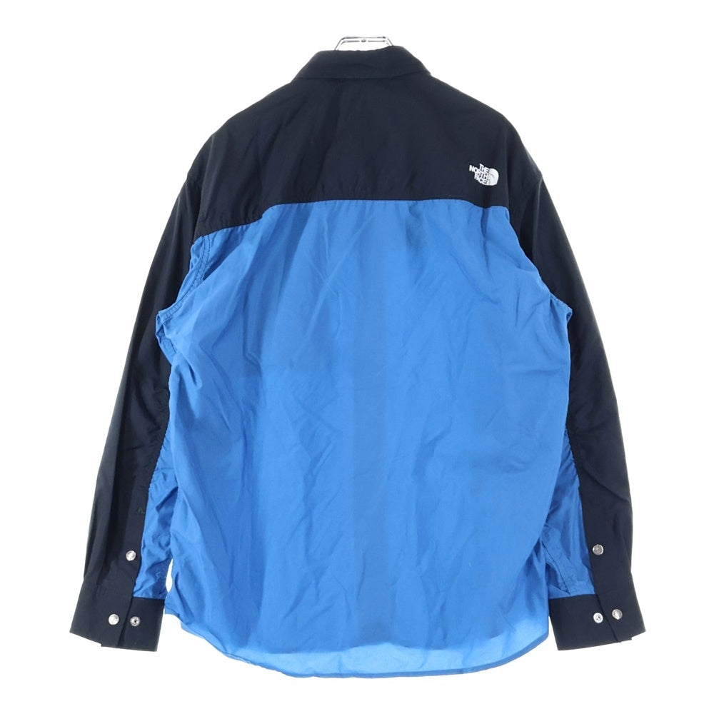 THE NORTH FACE(ザノースフェイス) L/S Nuptse Shirt NR11961 ナイロン 長袖シャツ ブルー