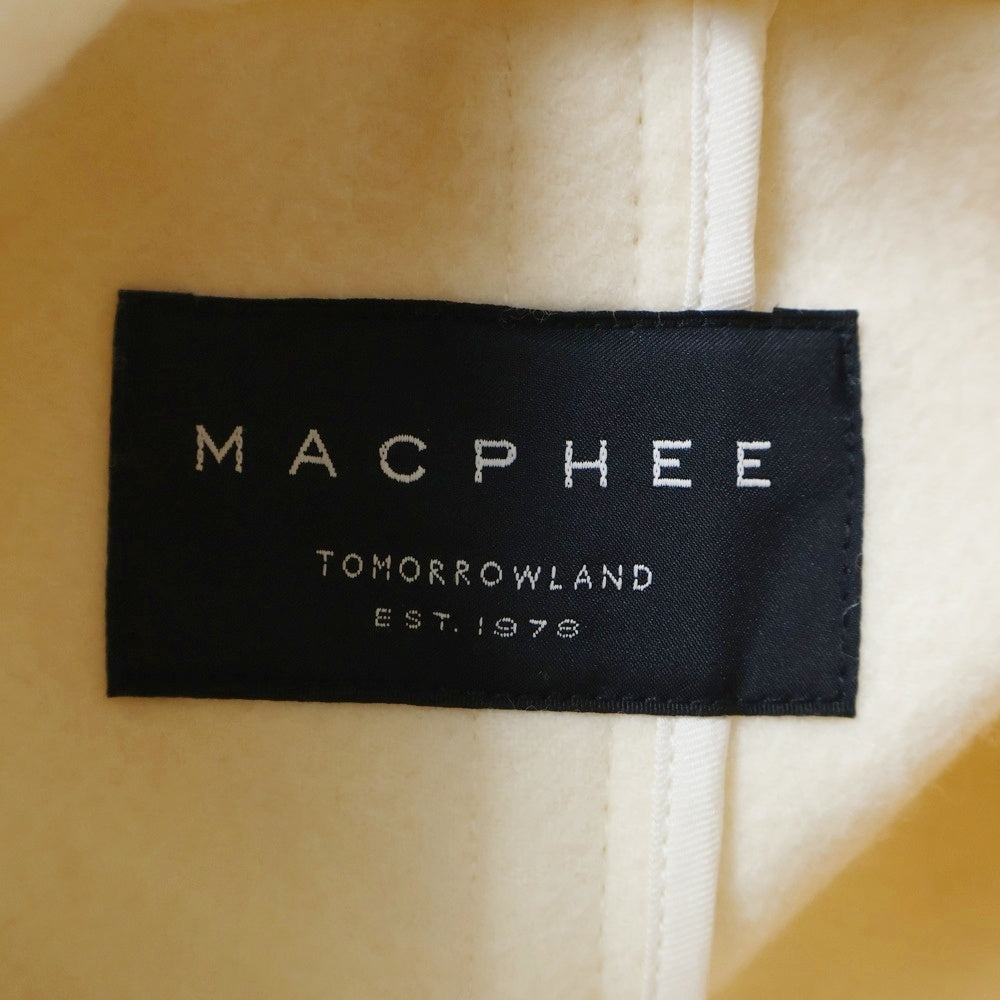 MACPHEE(マカフィ) ウール ダッフルロングコート アウター ホワイト レディース 12-08-74-08201