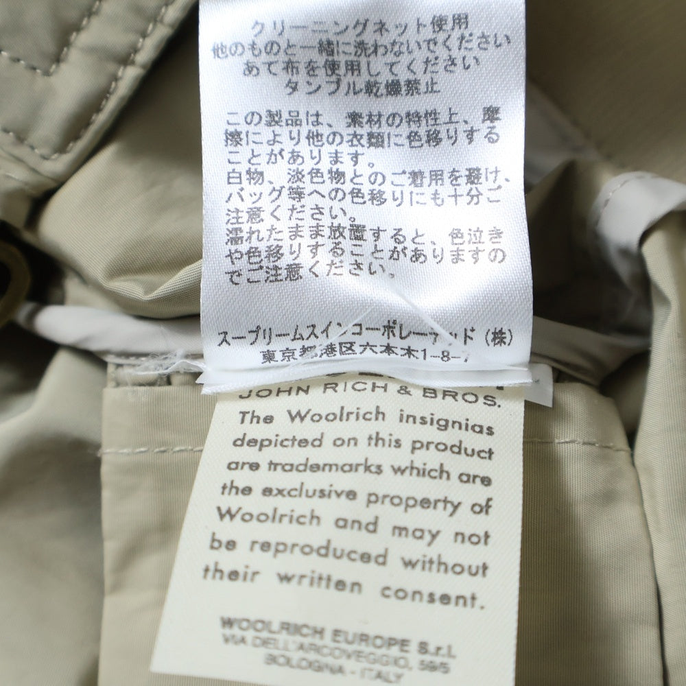 WOOLRICH(ウールリッチ) ポリエステル ジップアップ ブルゾン ベージュ レディース 1701161