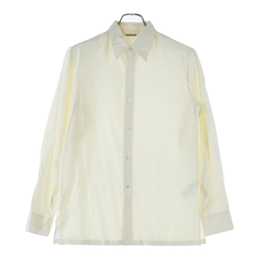 AURALEE(オーラリー) 21AW WASHED FINX TWILL SHIRTS A21AS02TN ウォッシュド フィンクス ツイルシャツ アイボリー