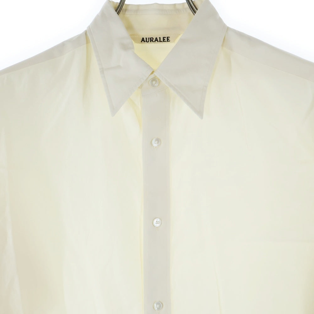 AURALEE(オーラリー) 21AW WASHED FINX TWILL SHIRTS A21AS02TN ウォッシュド フィンクス ツイルシャツ アイボリー