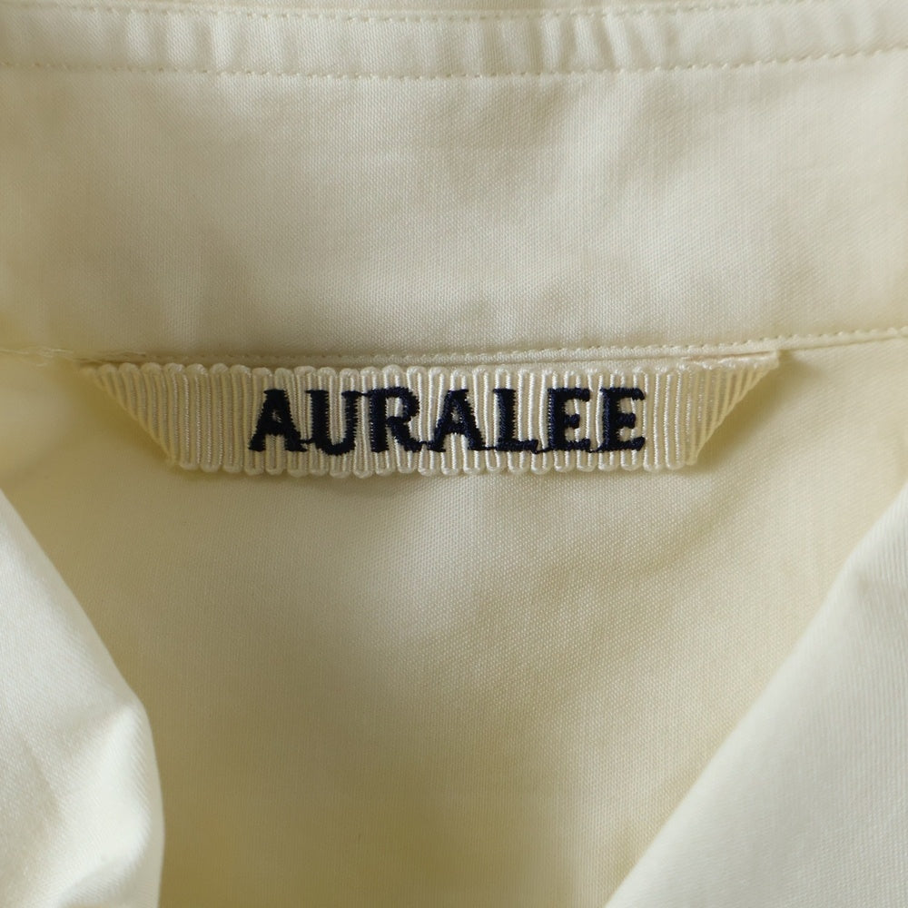 AURALEE(オーラリー) 21AW WASHED FINX TWILL SHIRTS A21AS02TN ウォッシュド フィンクス ツイルシャツ アイボリー