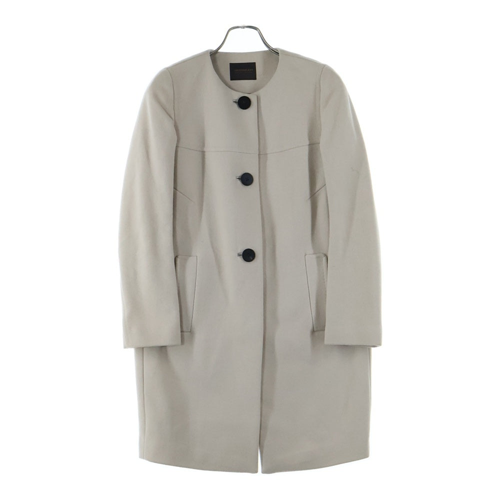 TOMORROWLAND(トゥモローランド) ウール ノーカラーコート ベージュ レディース 13-08-45-08303