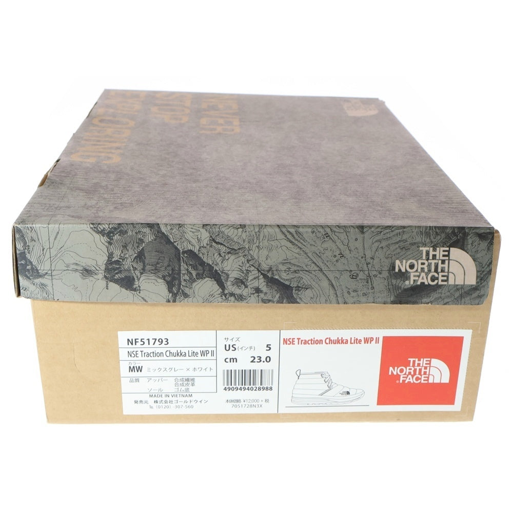THE NORTH FACE(ザノースフェイス) NUPTSE TRACTION CHUKKA LITE WP II NF51793 ショートブーツ グレー レディース US5/23.0cm