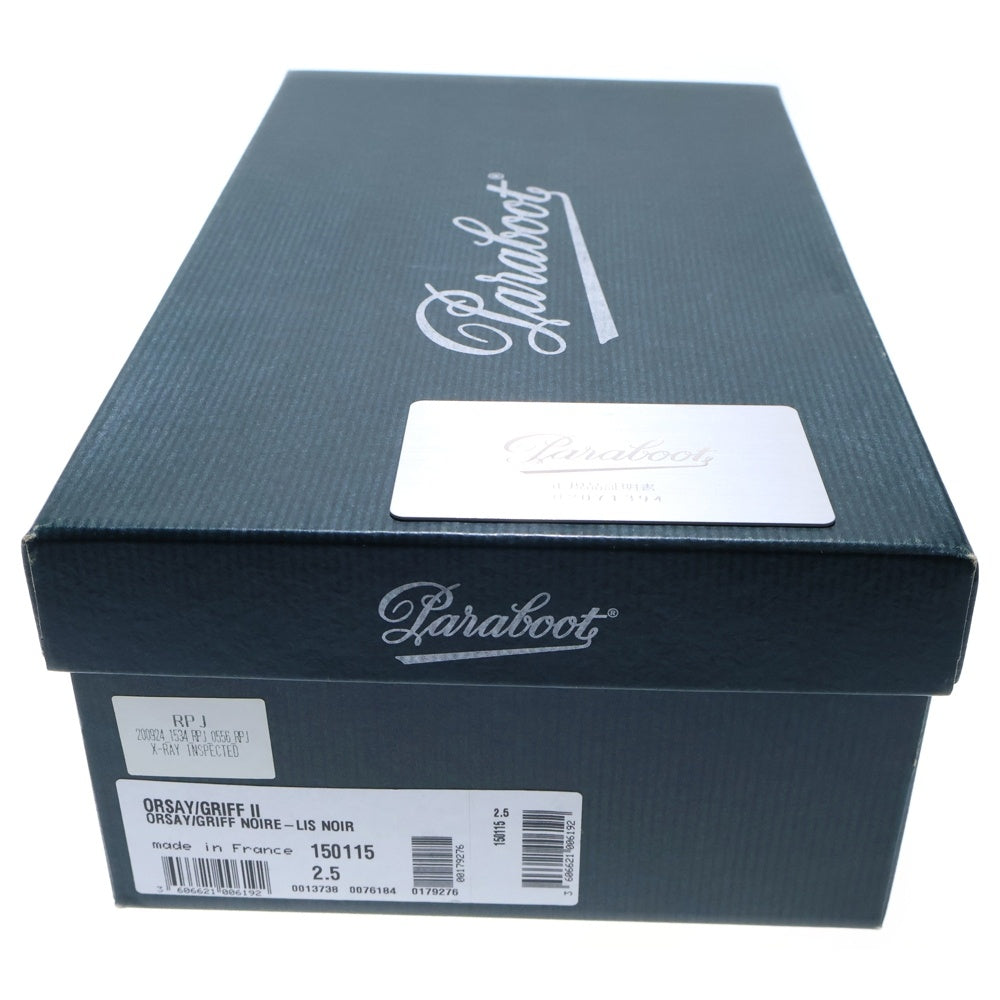 PARABOOT(パラブーツ) ORSAY GRIFF II オルセー コインローファー ブラック レディース