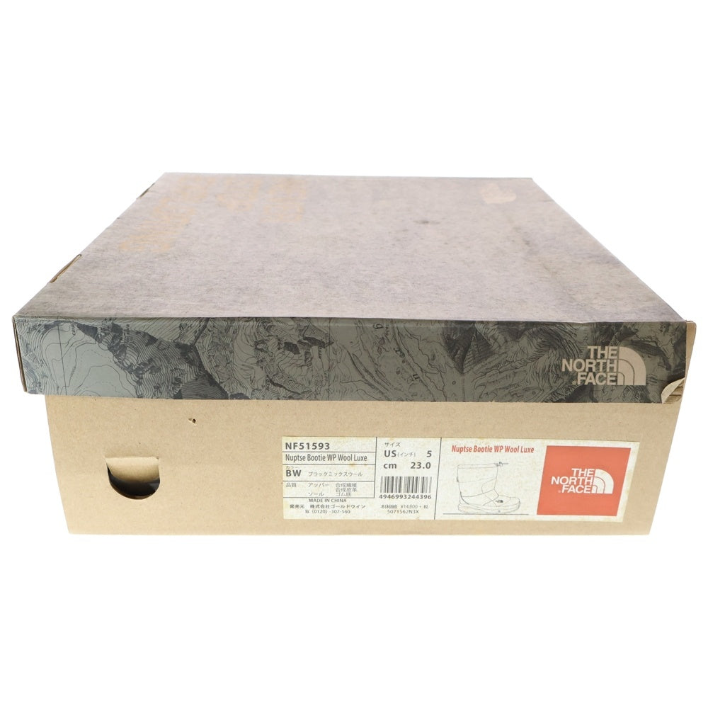 THE NORTH FACE(ザノースフェイス) NUPTSE BOOTIE WP WOOL LUXE NF51593 ブーツ ブラック レディース US5/23.0cm