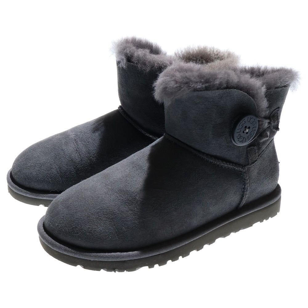 UGG(アグ) ボタン ショート ムートンブーツ グレー レディース 3352 US5/22.0cm