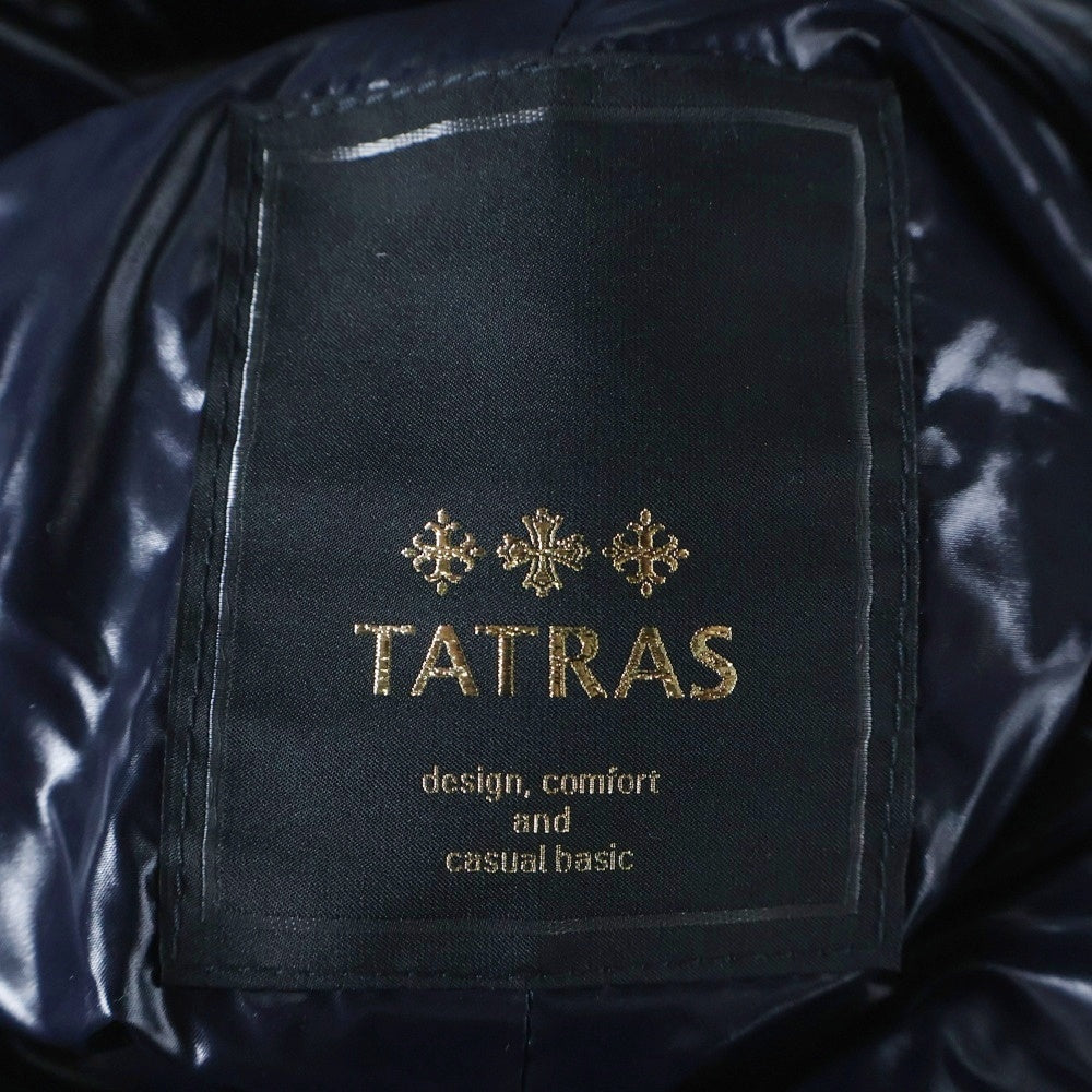 TATRAS(タトラス) ナイロン フード ジップアップ ダウンベスト ネイビー レディース LTA15S4449