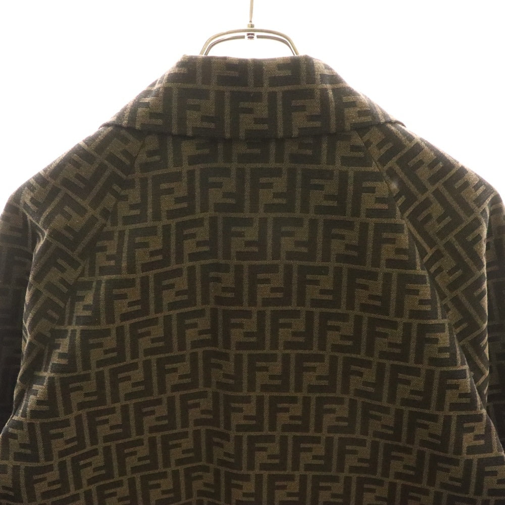 FENDI(フェンディ) 23AW ズッカ柄ジャケット FJ7461 A5W3 ブラウン レディース