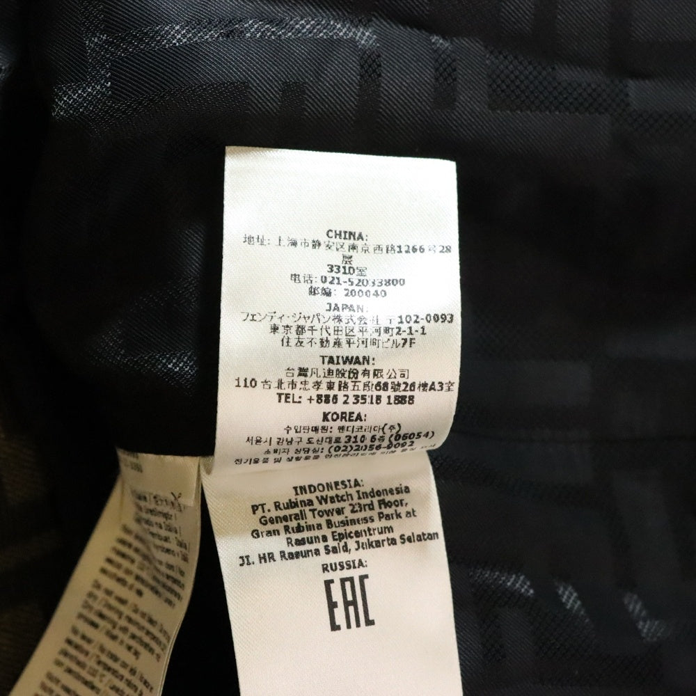 FENDI(フェンディ) 23AW ズッカ柄ジャケット FJ7461 A5W3 ブラウン レディース