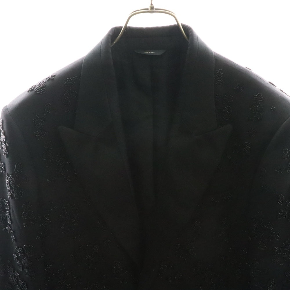 FENDI(フェンディ) ビーズ刺繍ジャケット FJ0737 AMZE ブラック レディース