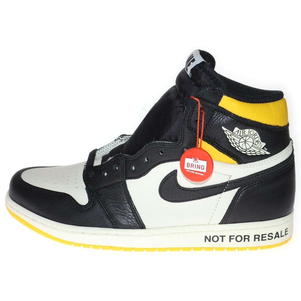 NIKE(ナイキ) AIR JORDAN 1 RETRO HIGH NOT FOR RESALE VARSITY MAIZE 861428-107 エアジョーダン1 ノットフォーリセール ハイカットスニーカー US9.5/27.5cm