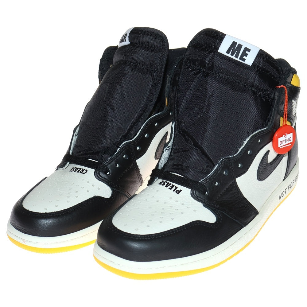 NIKE(ナイキ) AIR JORDAN 1 RETRO HIGH NOT FOR RESALE VARSITY MAIZE 861428-107 エアジョーダン1 ノットフォーリセール ハイカットスニーカー US9.5/27.5cm