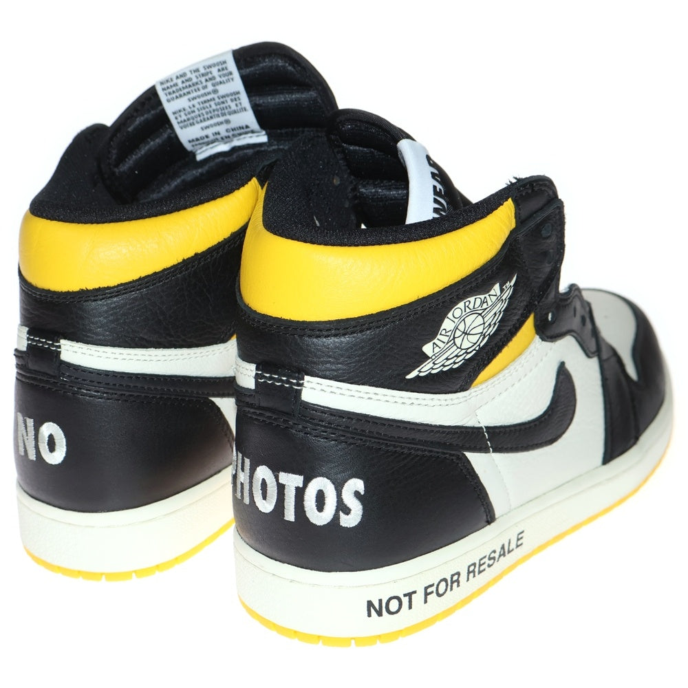 NIKE(ナイキ) AIR JORDAN 1 RETRO HIGH NOT FOR RESALE VARSITY MAIZE 861428-107 エアジョーダン1 ノットフォーリセール ハイカットスニーカー US9.5/27.5cm