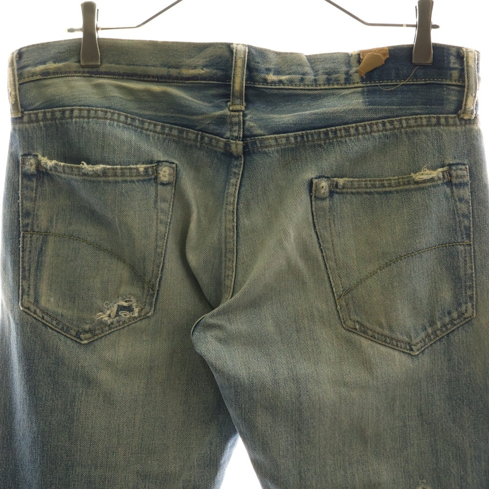 HYSTERIC GLAMOUR(ヒステリックグラマー) スタッズ ボタンフライ デニムパンツ インディゴ