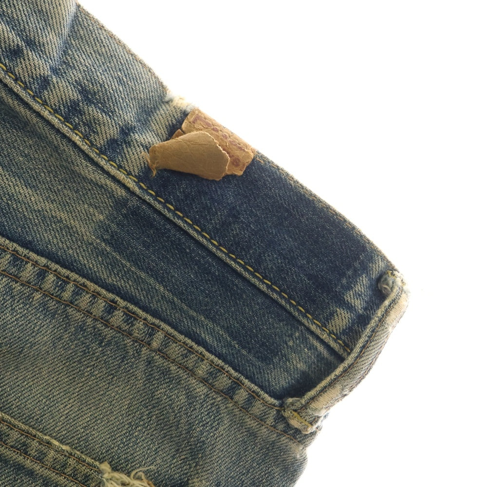 HYSTERIC GLAMOUR(ヒステリックグラマー) スタッズ ボタンフライ デニムパンツ インディゴ