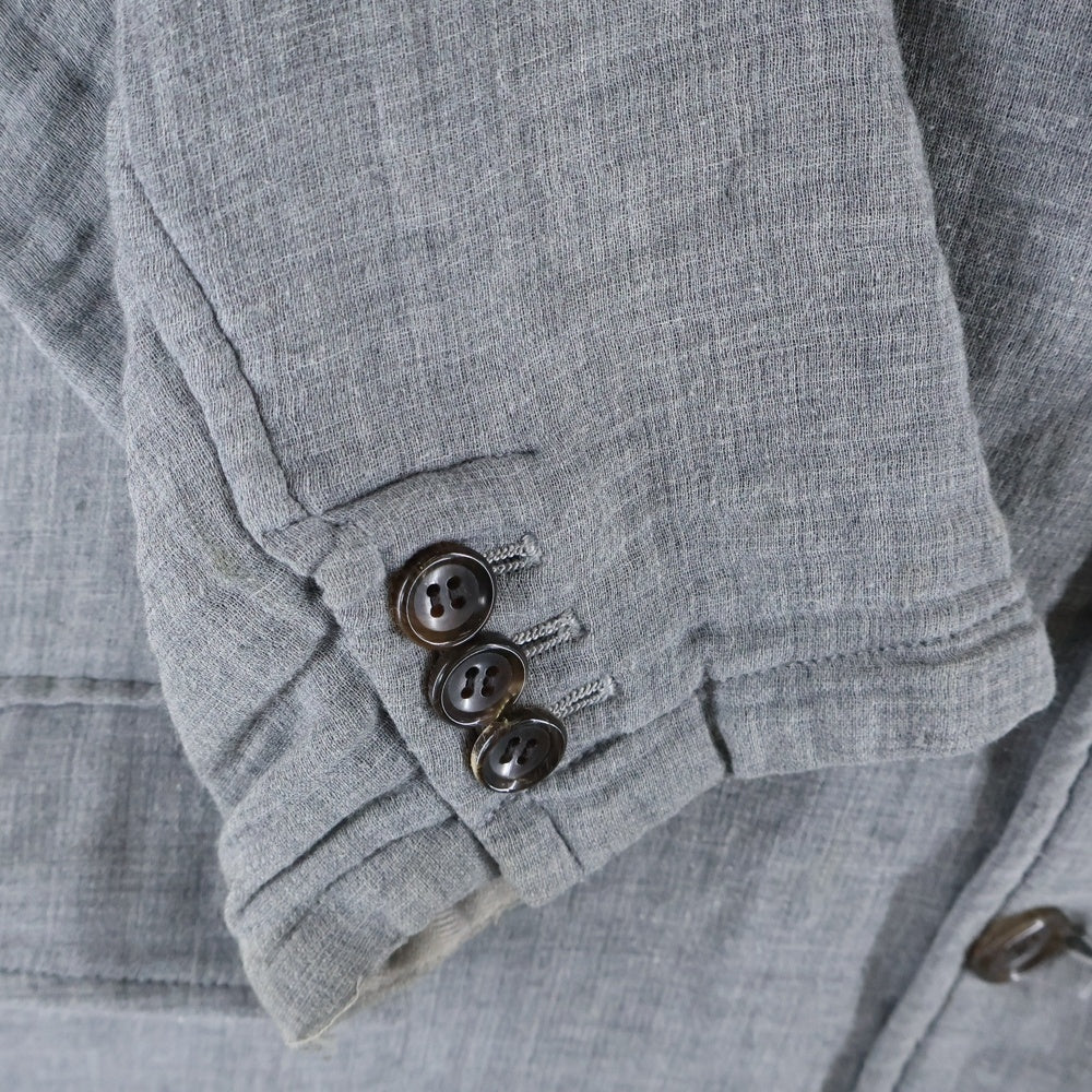 Graphpaper(グラフペーパー) Gauze Oversized Jacket GU191-20041 ガーゼオーバーサイズ テーラードジャケット グレー