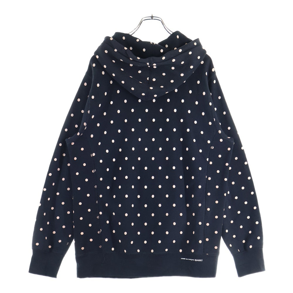 SUPREME(シュプリーム) 12SS × COMME des GARCONS SHIRT Box Logo Pullover コムデギャルソン シャツ ドット ボックスロゴ プルオーバーパーカー ブラック